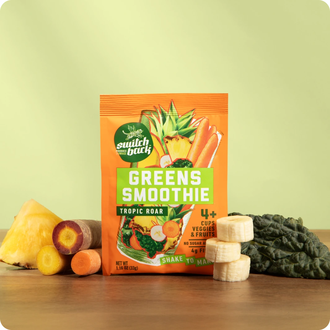 Tropic Roar Greens Smoothies Zero Sugar Added Switchback Foods