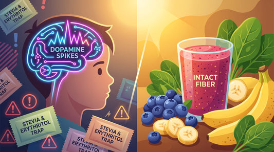 Stevia, Erythritol, & Sucralose: Why "Zero-Sugar" Traps Kids
