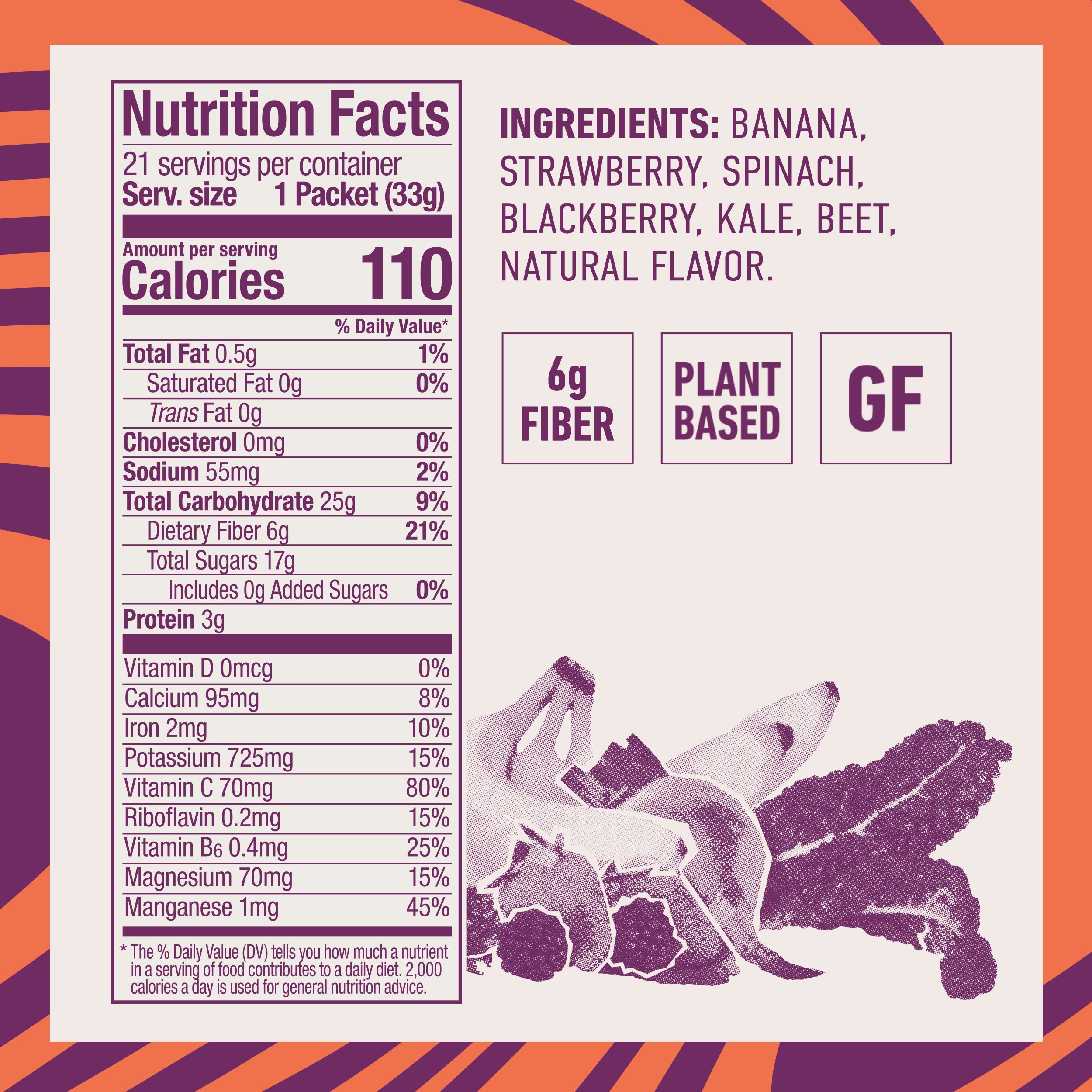 Banana Berry Bite Nutrition Facts