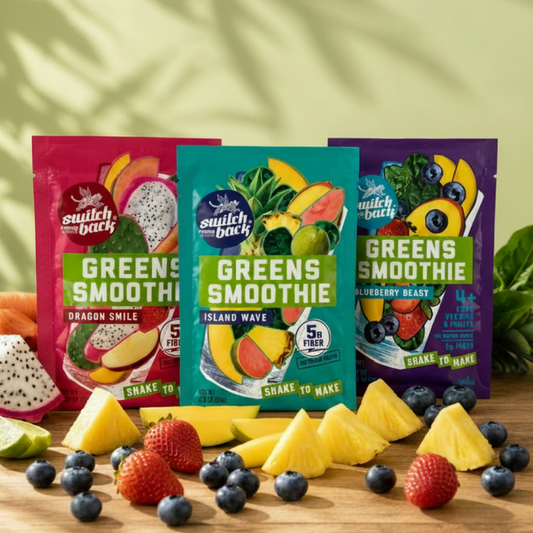 New Flavor Variety Pack with Blueberry Beast, Island Wave, and Dragon Smile smoothie pouches